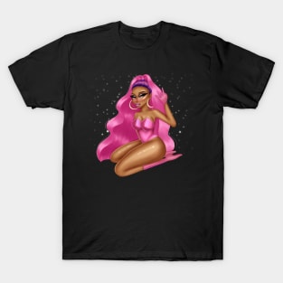 Pink Galaxy Woman T-Shirt